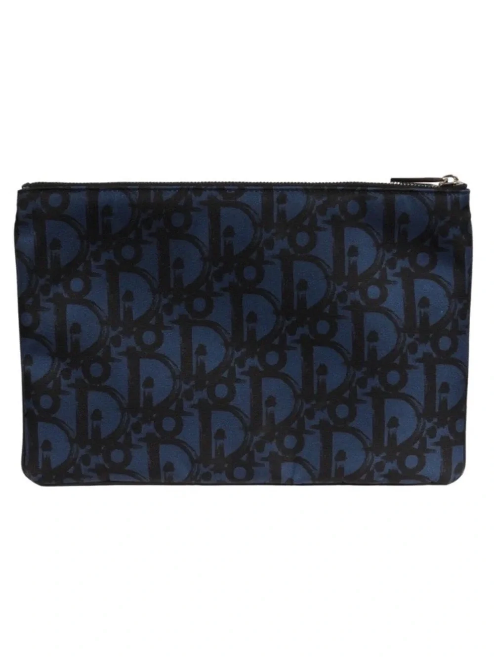 Dior Oblique Logo Pouch Blue /Black - Picture 2 of 9